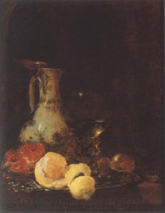 Willem Kalf Style life with Porzellankanme